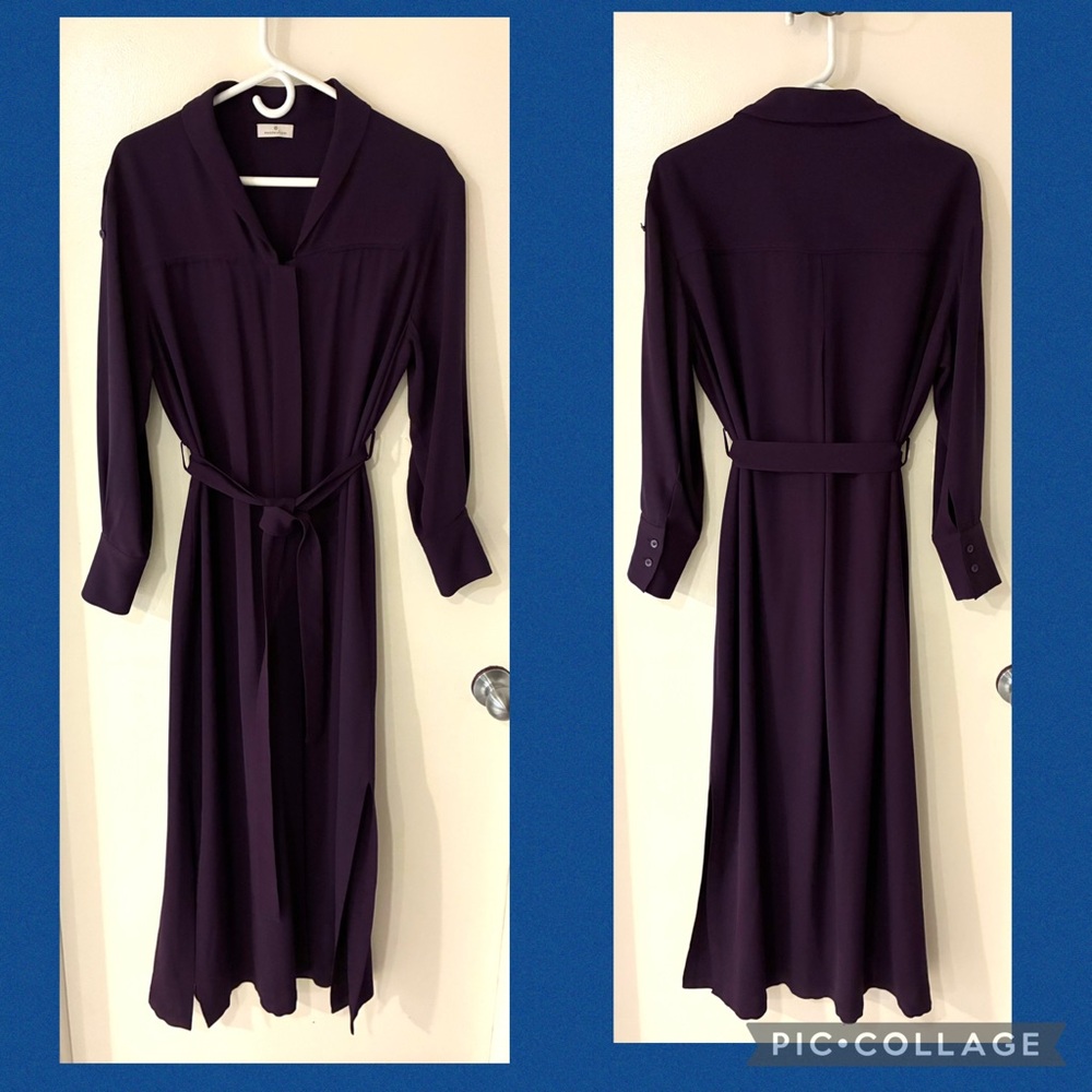 Maison Ullens 100% Silk Shirt Dress